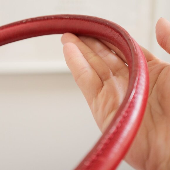 LATICO Red Leather Shoulder Bag Y2K Purse - Picture 6 of 10